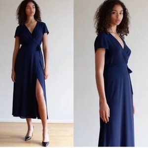 BABATON Slit Wrap Dress